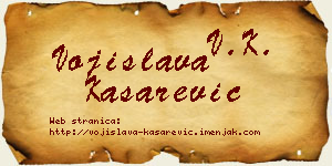 Vojislava Kašarević vizit kartica